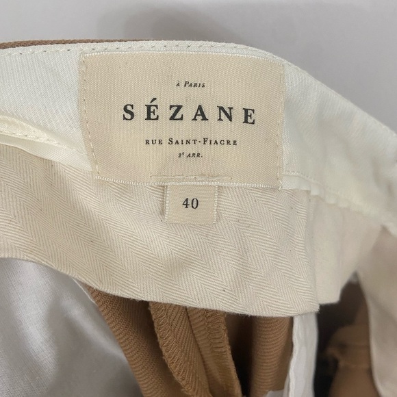 Sezane Chuck Trousers Camel Size US 8/ FR 40 - Picture 4 of 9